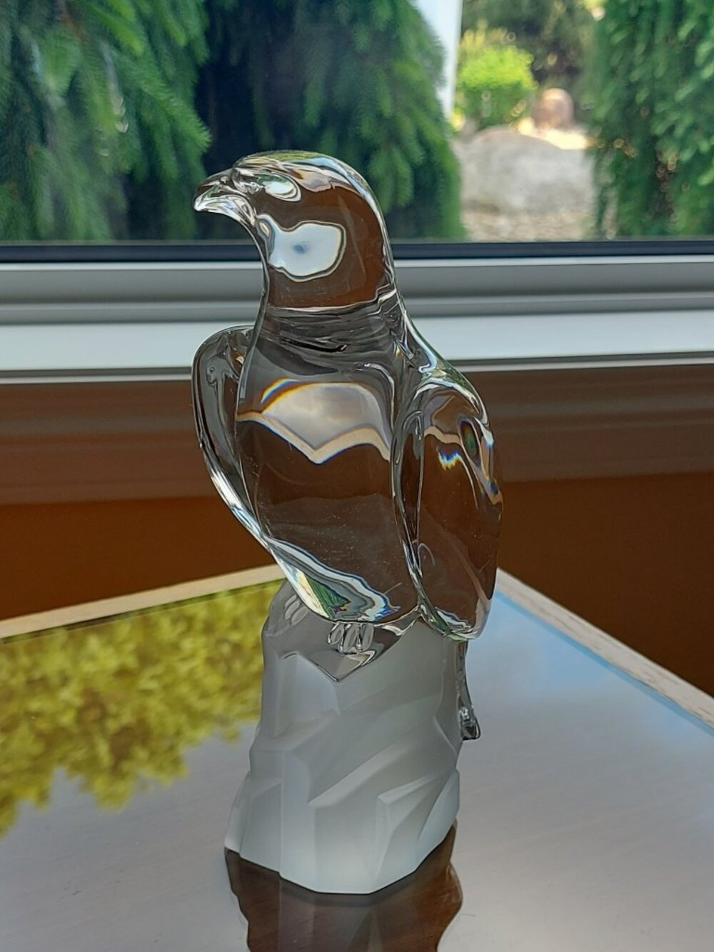 Crystal "Freedom Eagle" Paperweight / Statue from Crystal Cathedral Ministries